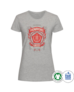 'Komet' Tailliertes Shirt grau