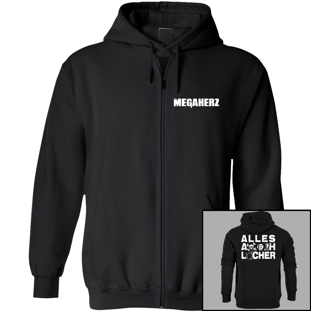 'Alles Arschlöcher' Unisex Zipper